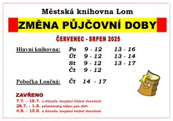 Knihovna - prázdninový provoz