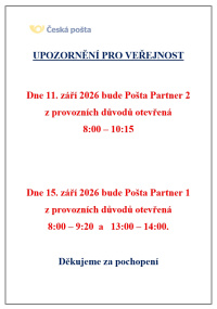 Provozní doba Provozní doba